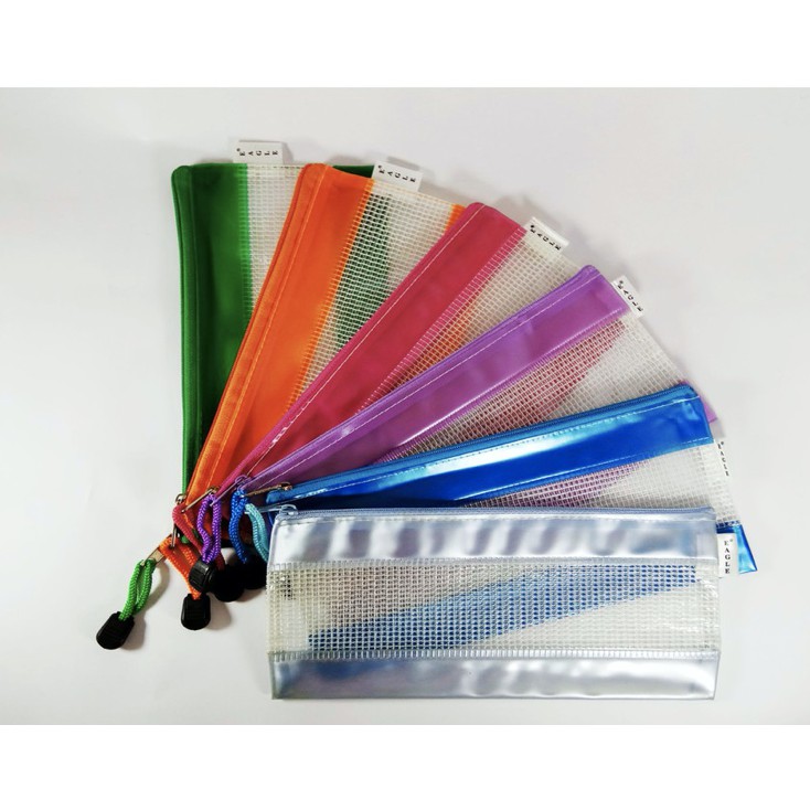 

PENCIL CASE TRANSPARENT EAGLE B6 KOTAK PENSIL TRANSPARAN UJIAN BENING RESLETING WARNA ALAT TULIS