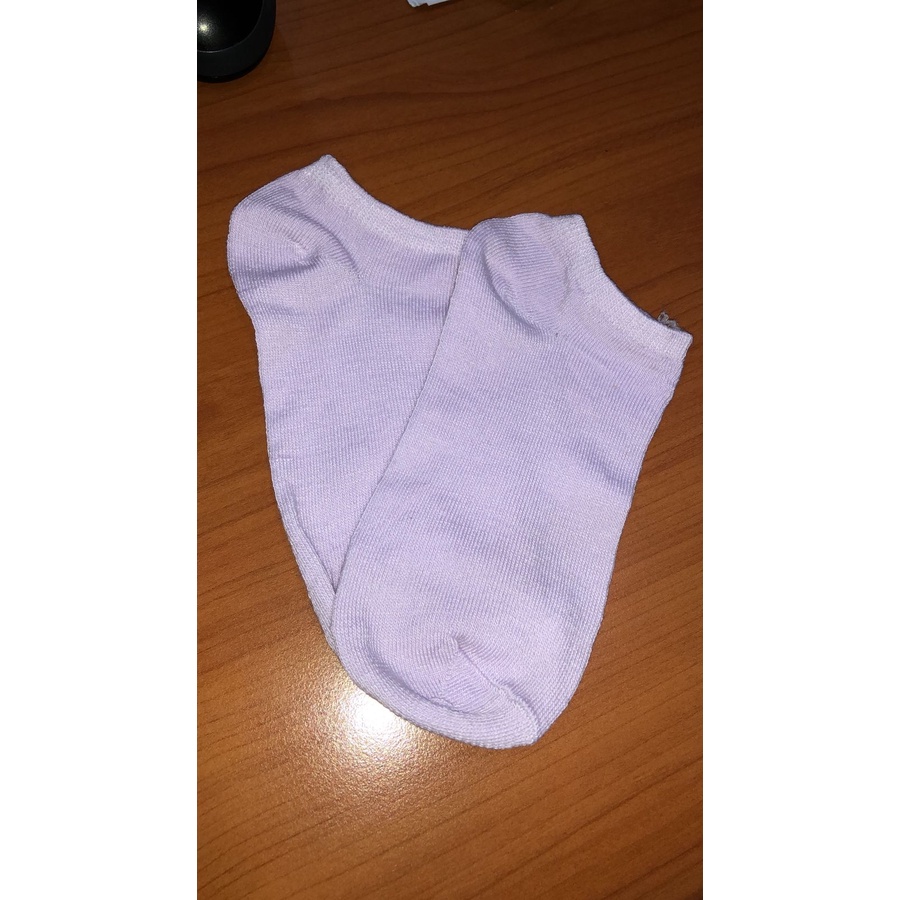 FAYES Kaos Kaki Wanita Ankle Kaos kaki Cute Kaos Kaki Motif Kaos Kaki Semata Kaki Socks U16-H05 LIGHT PURPLE