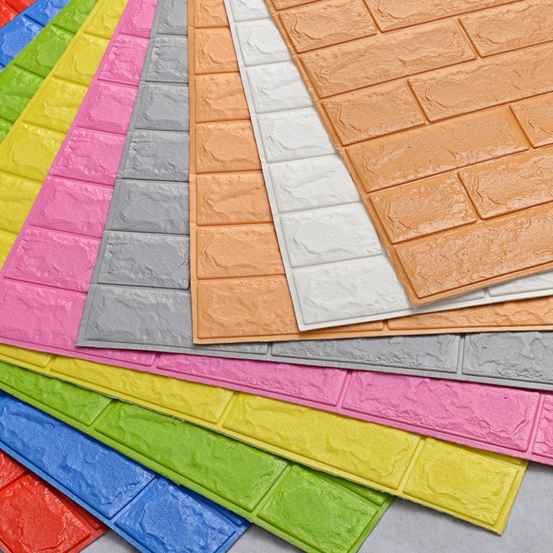 Wallpaper 3D Foam Bata Putih Brickfoam Beli 2 Gratis 1 Dapat 3Pcs