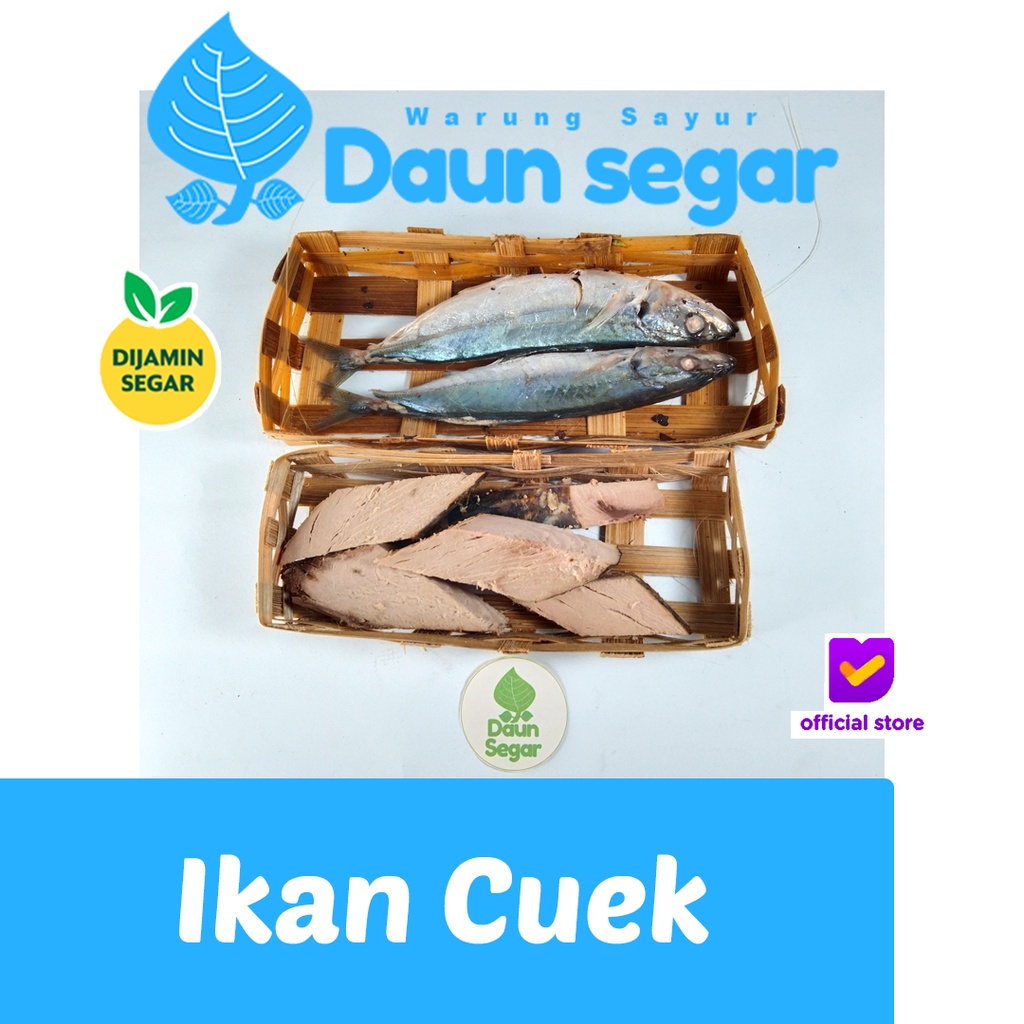 

Ikan Cuek Keranjang potongan dan isi 2 Fresh Segar Daunsegar daun segar