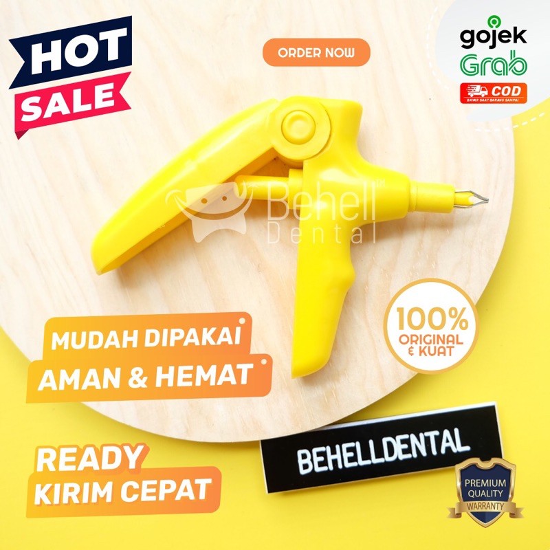 Behelldental Gun Shooter Alat Ganti Karet Behel Pasang Karet Behel Power O / Shoter Shot Tembak ORI