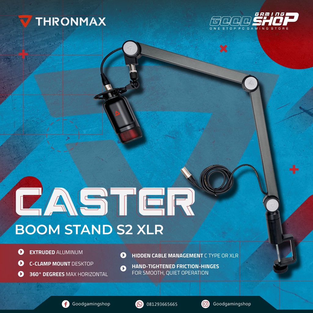 Thronmax Caster Boom Stand S2 XLR