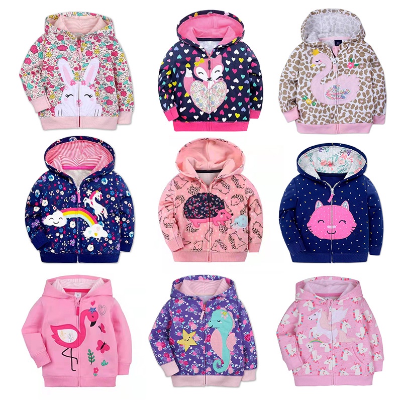 Baby Hooded Jacket Girl - Jaket Bayi