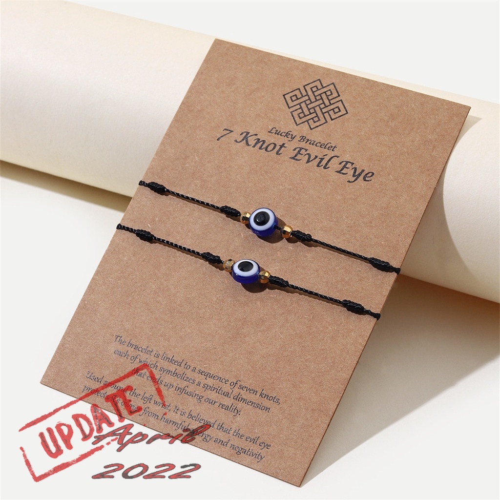 7.7 BIG SALE Gelang Persahabatan Handmade Rajarta Simbol Eye Devil Untuk Pasangan