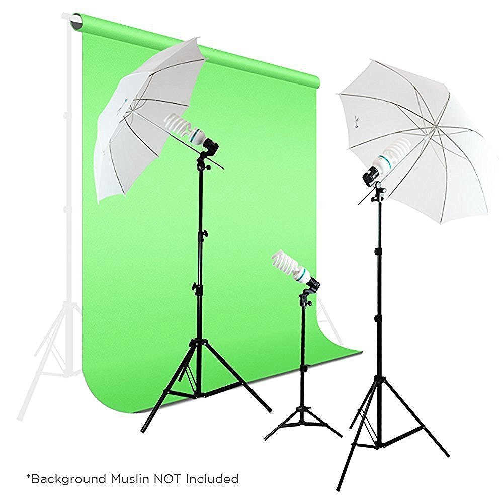 TaffSTUDIO Portrait Foto Studio Lighting Kit Youtube Vlog - VL-9004 - Black