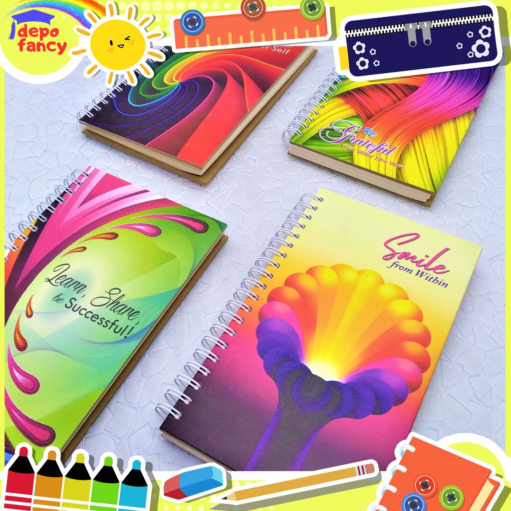 

MEMO S6 / MEMO SPIRAL S6 COVER TEBAL / NOTE BOOK / BUKU CATATAN UKURAN S6 1220-13-16 GRADATIONS