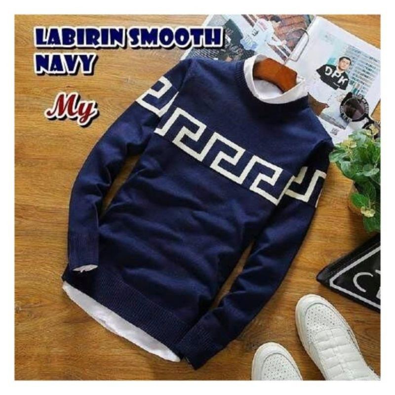 Atasan/Sweater Rajut Pria LABIRIN Tribal atasan  top hokkyshop