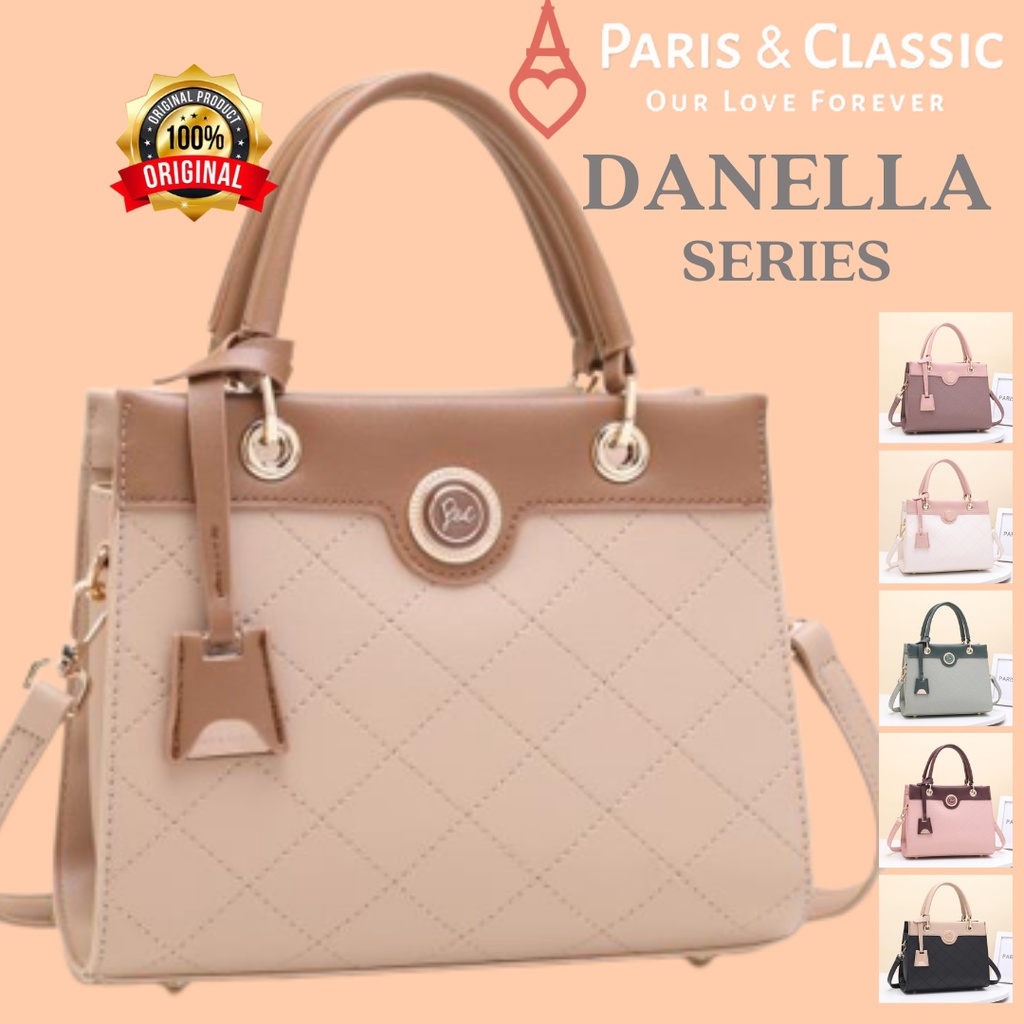 Paris Classic Tas Wanita Import Branded Original Fashion Wanita Import Handbag Wanita Tas Selempang Wanita Tas Jinjing Wanita Top Handle Bag [33211]