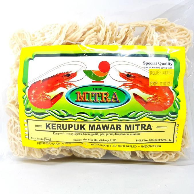 

Kualitas Terbaik] Mitra Kerupuk Mawar Mini 500Gr | Krupuk Oleh Khas Sidoarjo Jawa Timur