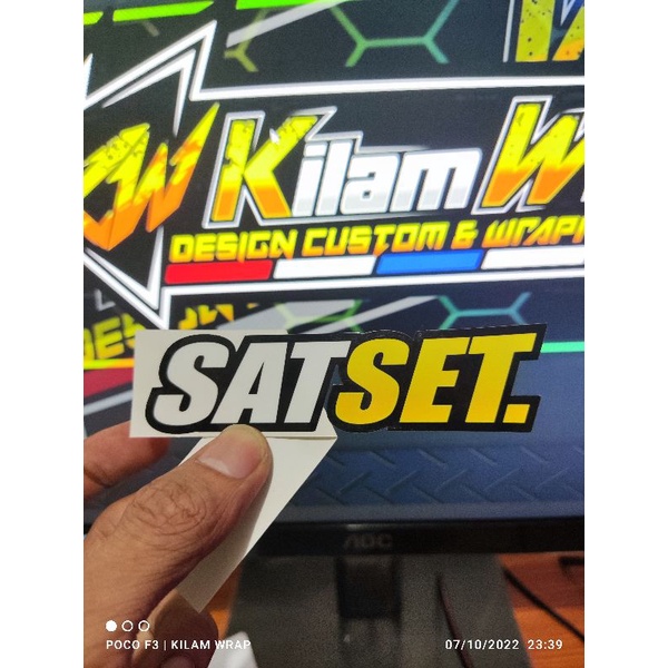 

stiker SATSET PRINT CUTT