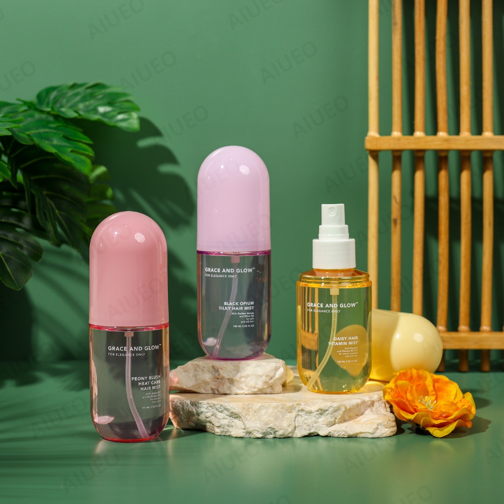 Grace and Glow Series - Body Wash Body Serum Shampoo Deodorant Hair Mist Black Opium English Pear Rouge Peony Blush Miss Moisture White Truffle Amethys BPOM