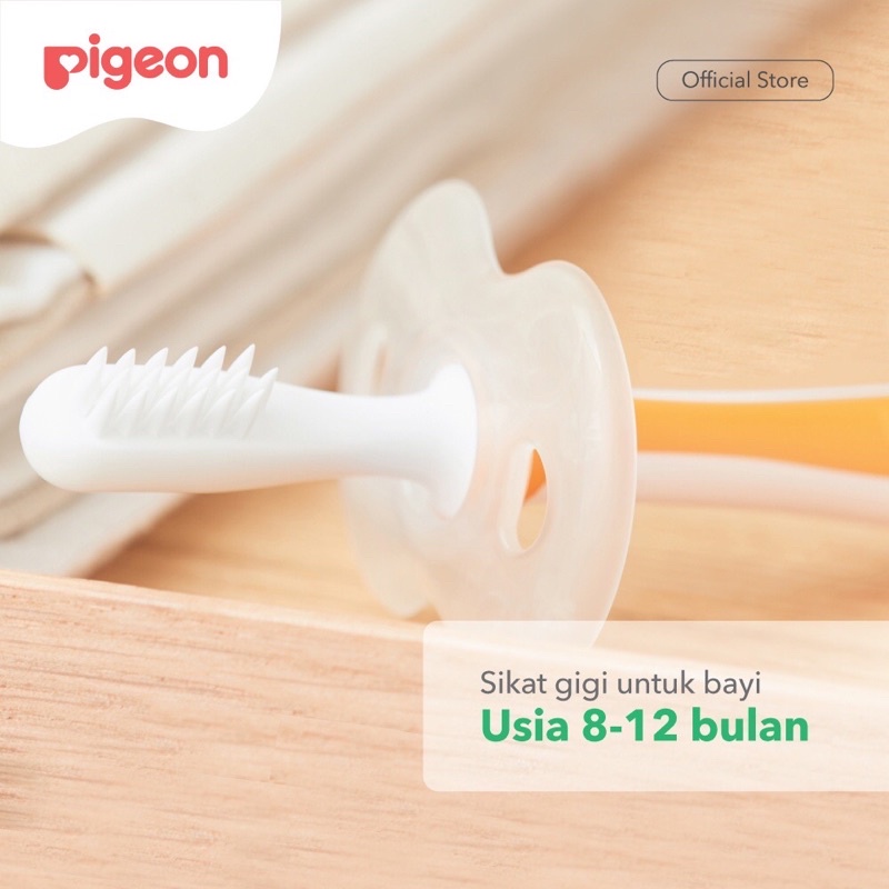 PIGEON Training Toothbrush Lesson-2 / Sikat Gigi Bayi Sikat Gigi Step 2