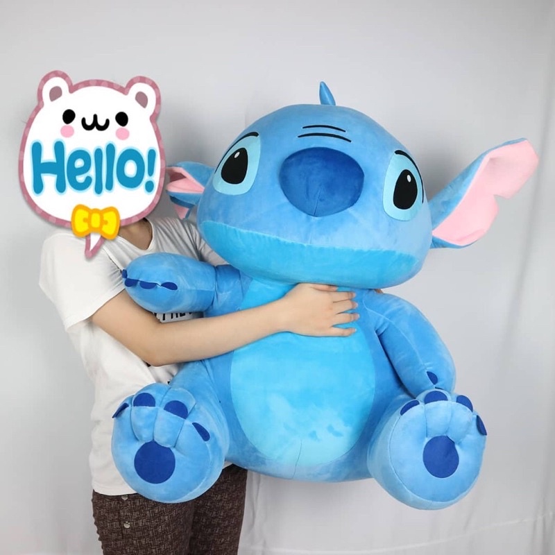 BONEKA STITCH JUMBO EXTRA EXTRA LARGE XXL UKURAN 80 CM LABEL SNI