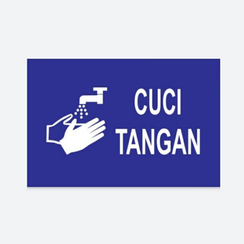 

Sign CUCI TANGAN Acrylic I Sign Board Akrilik UV Print