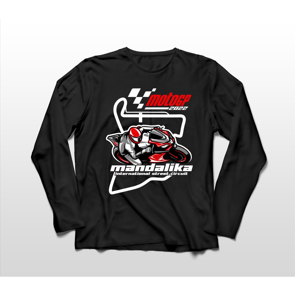 KAOS LENGAN PANJANG MOTO GP 2022 MANDALIKA 2 BIG SIZE JUMBO