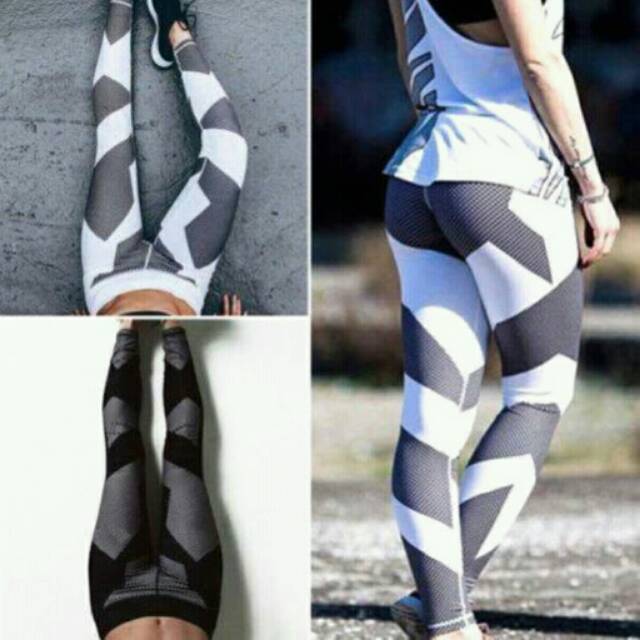 

Celana Olahraga Metal Grid Leggings Sporty