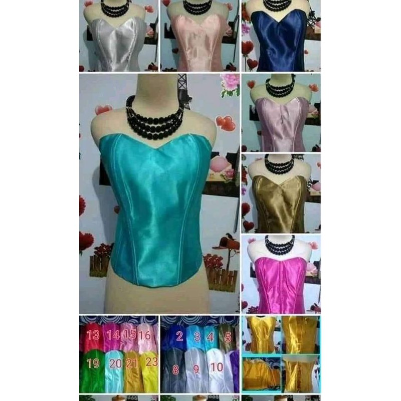 BUSTIER SATIN/KAMISOL SATIN/DELEMAN KEBAYA