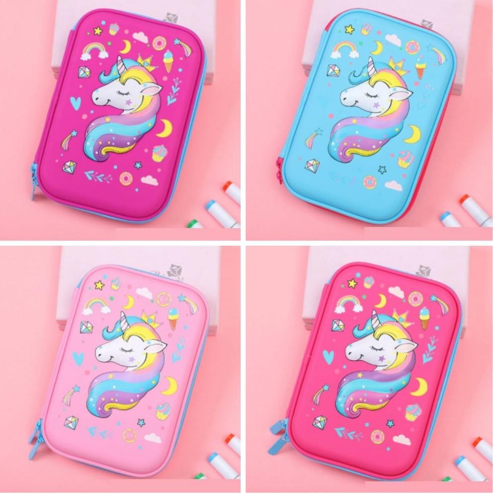 

[DISCOUNT 90Z65] Tempat pensil kotak pensil 3D Unicorn Pencil Case tempat pensil Unicorn Kepala kado anak perempuan unicorn lucu murah import berkualitas