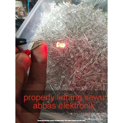 10pcs LED MERAH 5MM