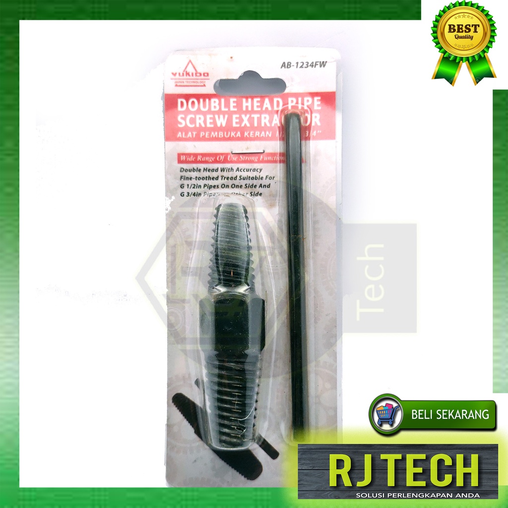 PIPE SCREW EXTRACTOR 1/2 3/4