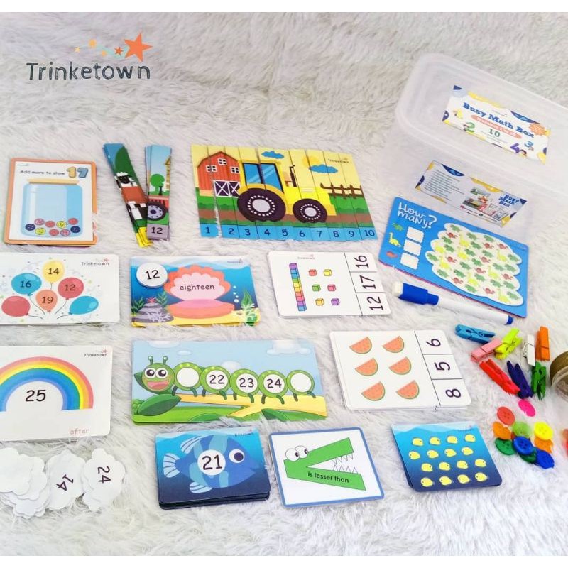 Busy Math Box Mainan Edukasi Montesori