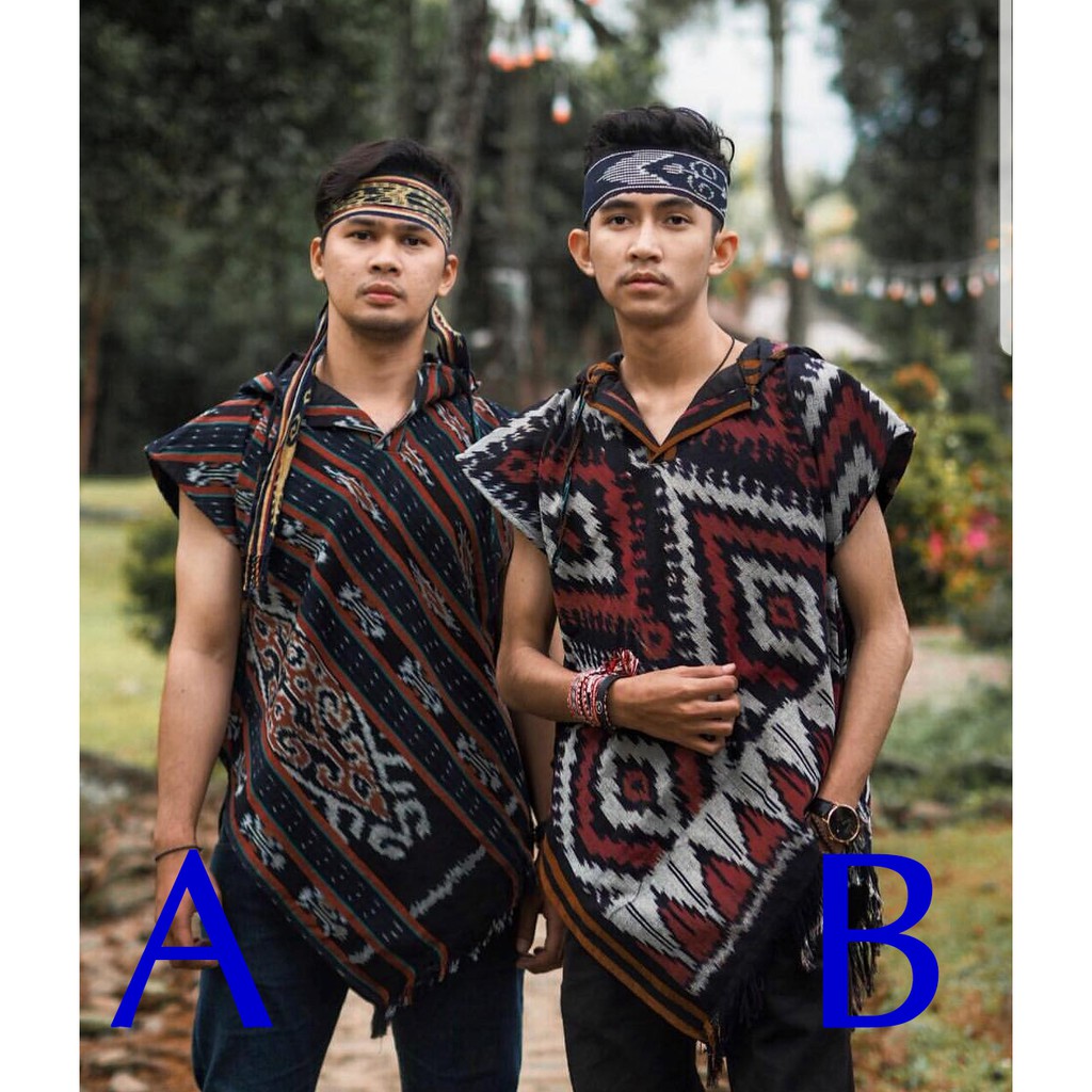 short sleeve hoodie toraja bahan tenun jepara