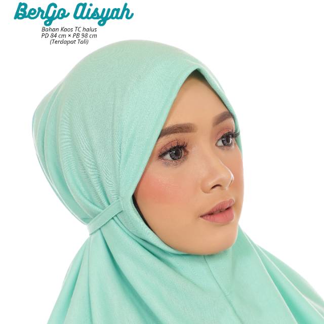 HIJAB SYARI DEWASA CANTIK - BERGO AISYAH TALI - BAHAN KAOS TC HALUS - MURAH !!! BISA COD