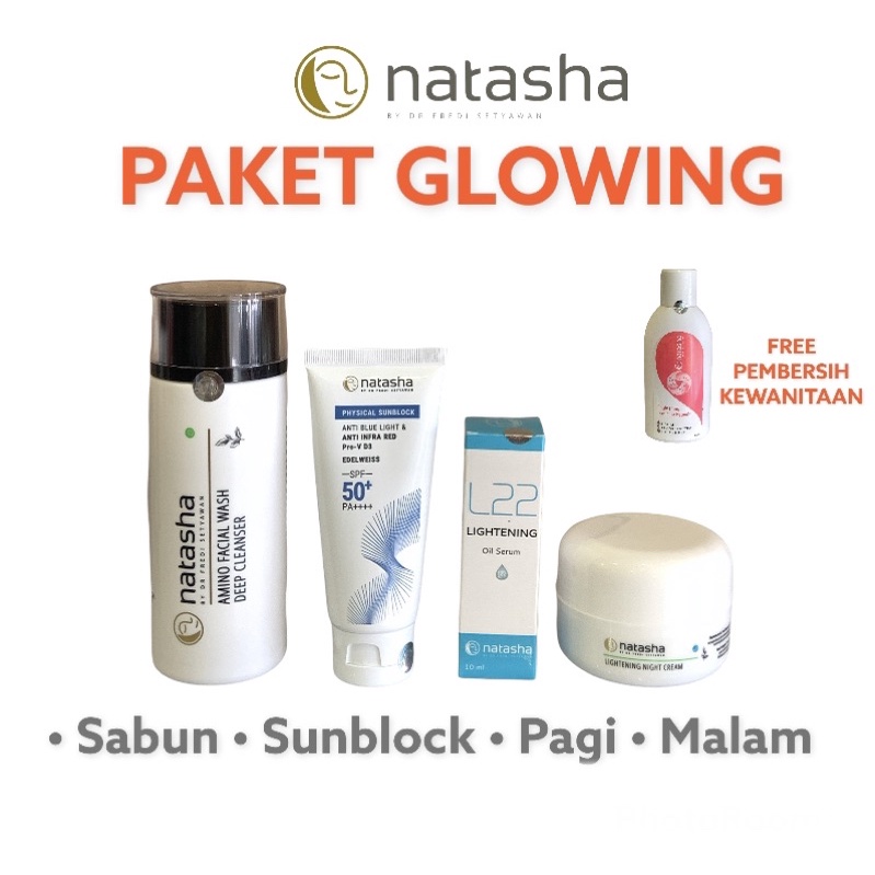 NATASHA SKINCARE PAKET GLOWING FREE FEMHYGIENE
