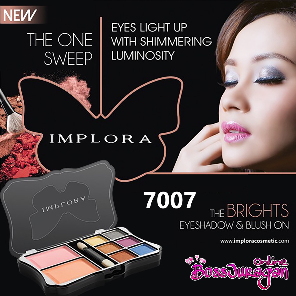 (BOSS) (7007) Eyeshadow &amp; Blush On Kupu-Kupu Implora