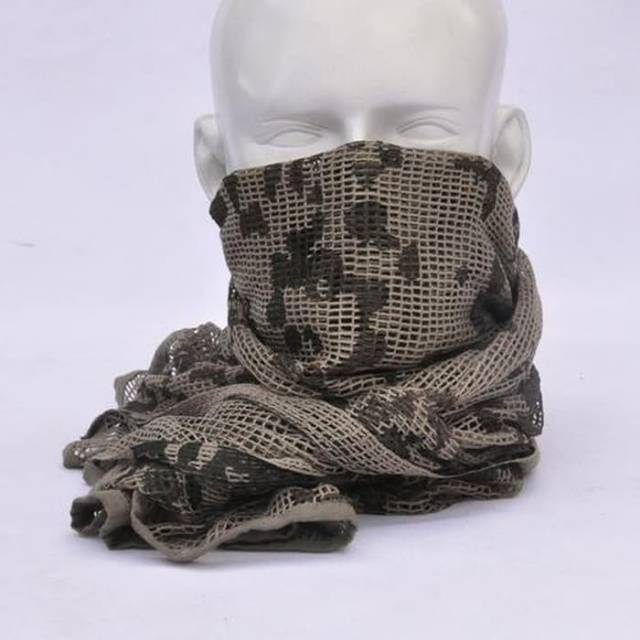 Syal jaring besar shemag tactical airsoft gun army outdoor gunung camping tni