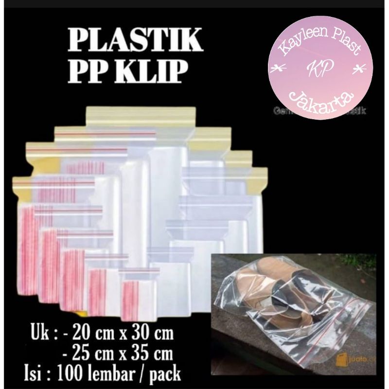 Plastik Klip Ukuran Besar Tebal 20x30 25x35 Isi 100 Lembar