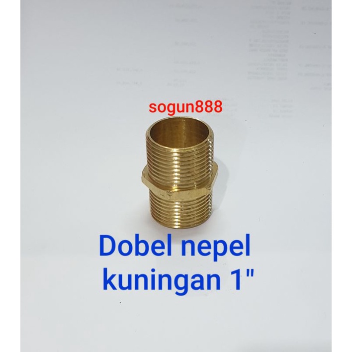 Dobel nepel 1". DN 1 inch. Double niple 1 inch. Dobel drat. Sambungan.