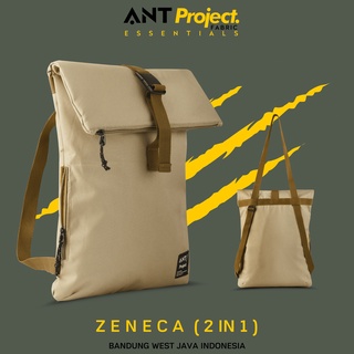 ANT PROJECT - Tas Ransel Two in One ZENECA - Tote Backpack Slot Laptop