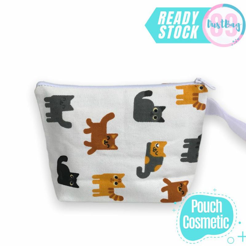 READY STOK!! Pouch Kosmetik Kekinian | DKA 20×14