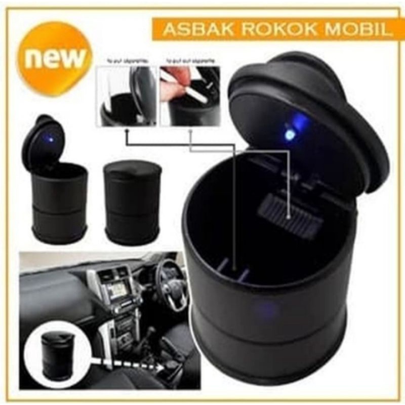 asbak mobil LED