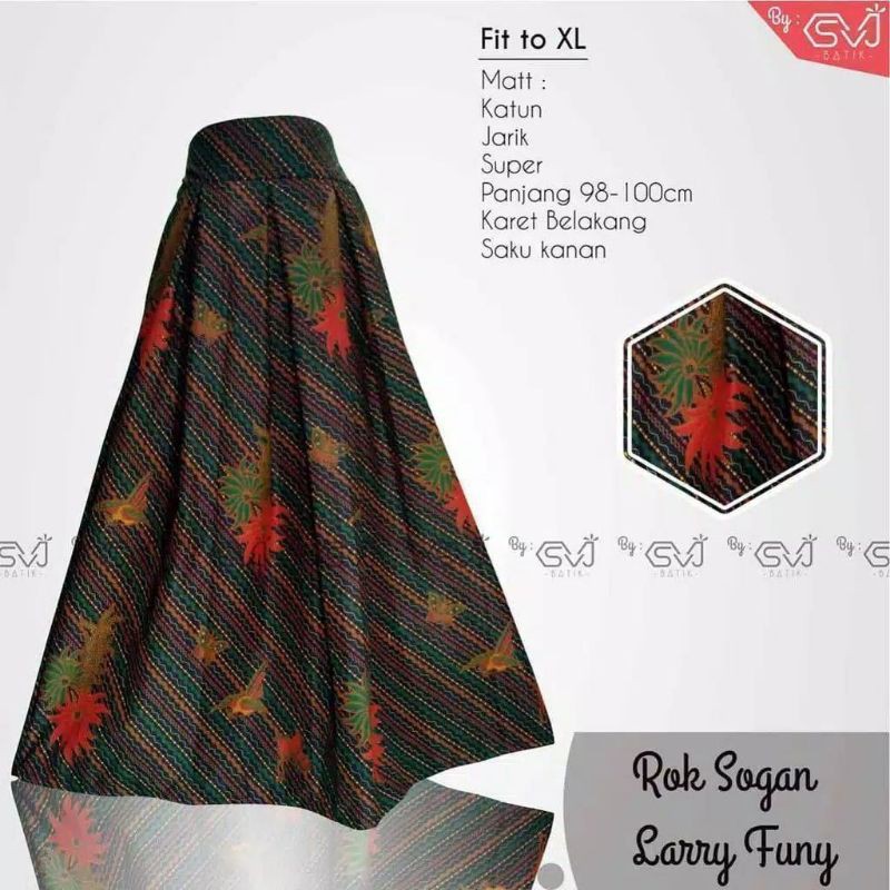 Rok Batik original Pekalongan garansi harga termurah Rok Batik Modern klok Bawahan Batik Ori By SVJ-4