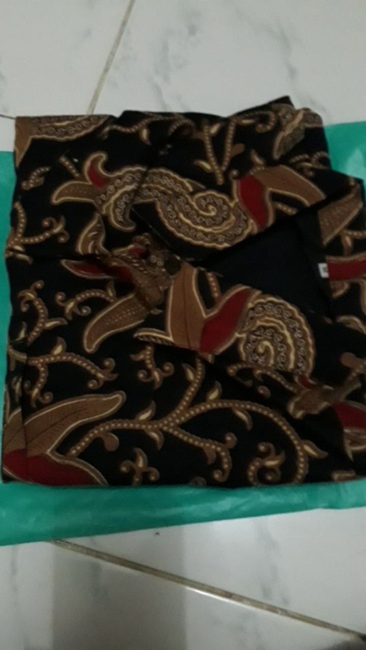 (premium) Kemeja Batik Pria Lengan Panjang Lapis Furing Pohon Cabe