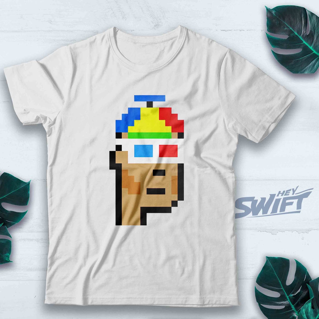 KAOS cryptopunk art nft TSHIRT BAJU DISTRO