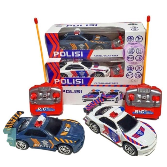 MAINAN MOBIL REMOTE CONTROL POLISI JALAN RAYA RC POLICE