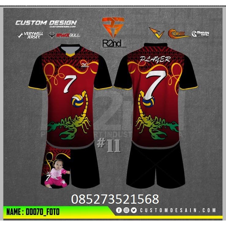 Desain Baju Voli Mizuno / Kaos Volly Mizuno Senko Motif Terbaru Desain