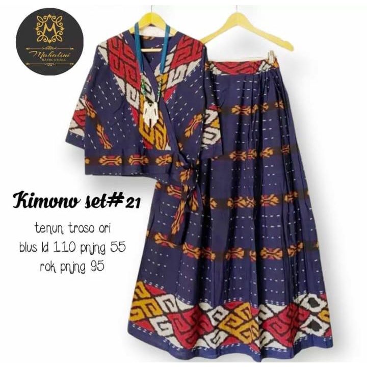 KIMONO SET TENUN TROSO ORIGINAL