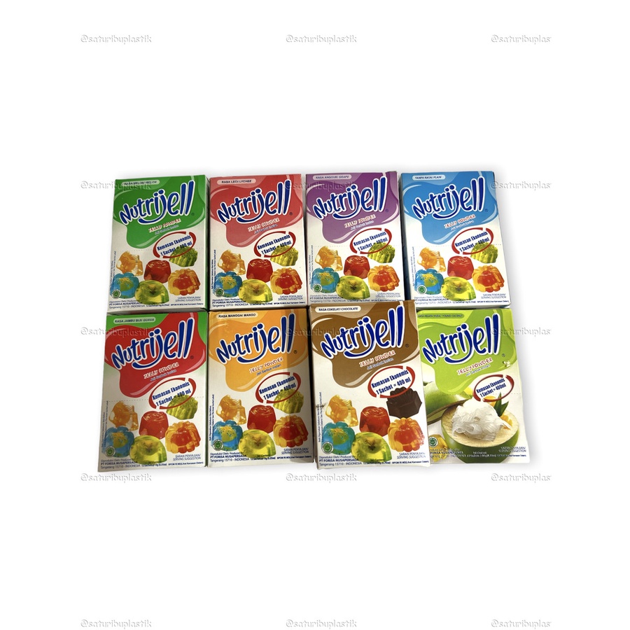 

Agar-Agar Nutrijell Jelly Powder Agar Nutrijel Tepung Arger Instan Smua Rasa Ekonomis