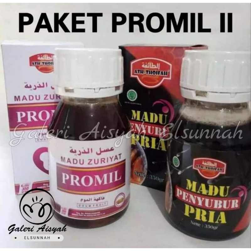 

[ORIGINAL] PAKET PROMIL II Madu Penyubur Pria & Madu Promil Zuriyat