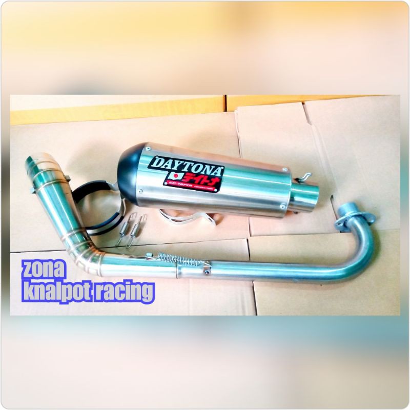Knalpot daytona Supra x125 Revo Blade.knalpot daytona bebek kolong.knalpot daytona fullsystem
