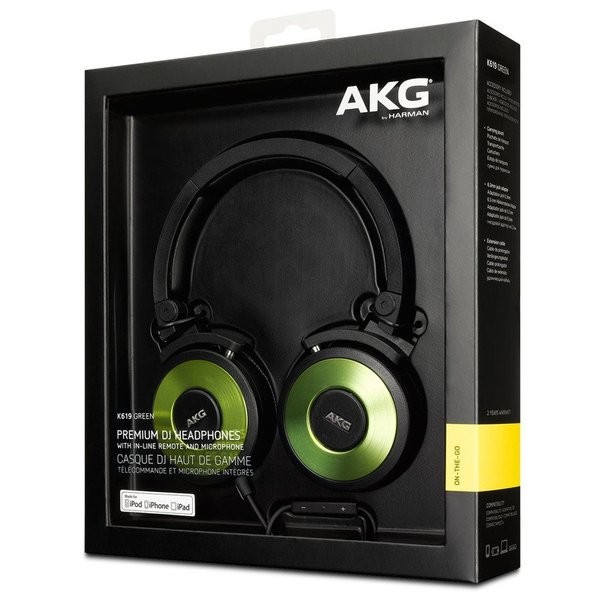 Original Harman AKG K618 K619 Premium DJ Headphone On Ear With Mic