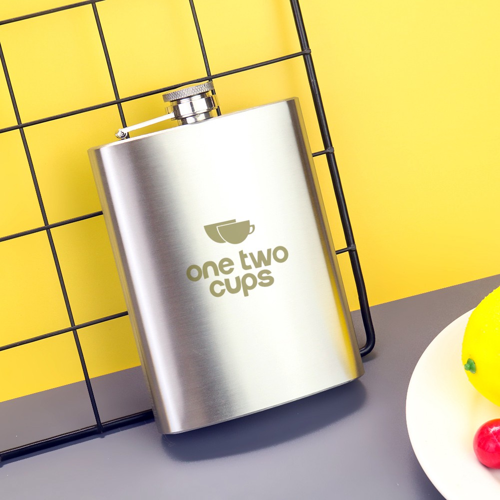 Botol Minum Stainless Steel Gepeng Model Bir / wine