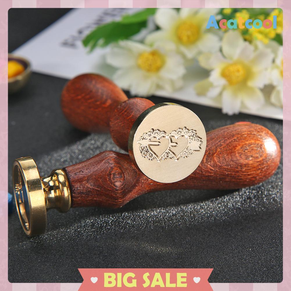 Stempel Segel Lilin Motif Bunga Gaya Retro Untuk Kartu / Amplop