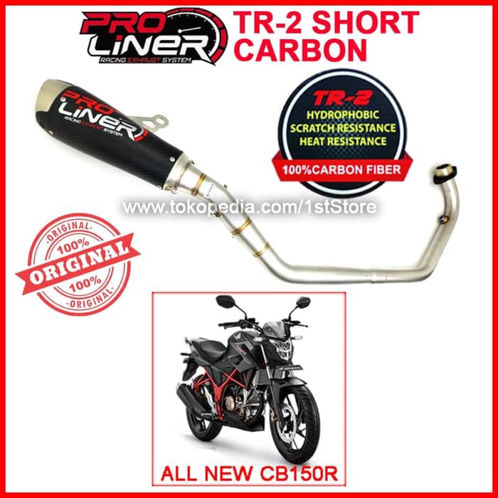 qws214 Original Proliner TR 2 Carbon Short All New CB150R Knalpot CB