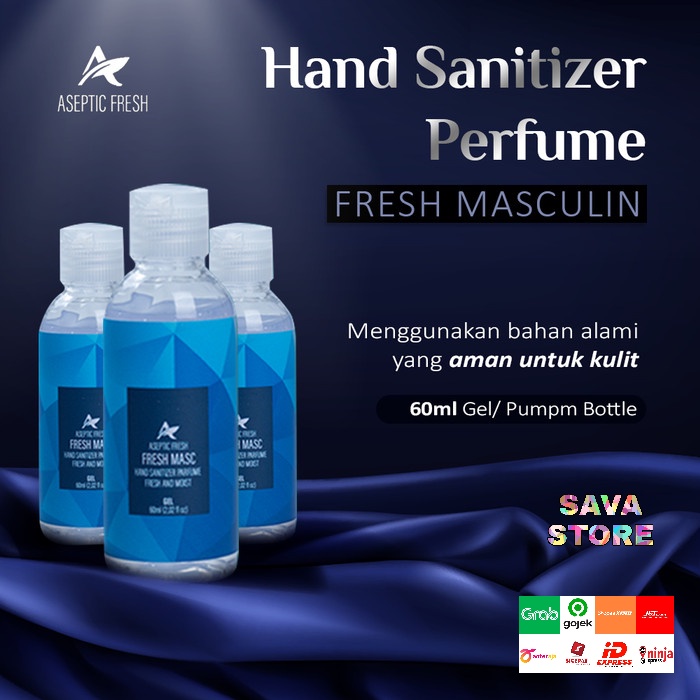 Hand Sanitizer Perfume FRESH MASCULIN PERFUME 60ml Gel - Handsanitizer Gel