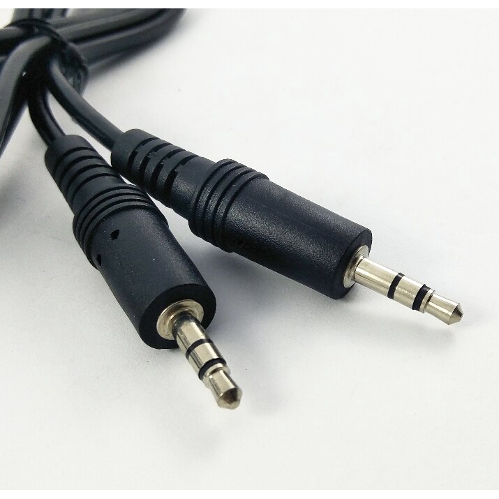 KABEL 1 JACK MINI STEREO TO 1 JACK MINI STEREO 1,5M FULL HITAM/ KABEL AUDIO/ KABEL VIDEO/ KABEL AUDIO VIDEO MURAH/ KABEL AUDIO VIDEO BAGUS